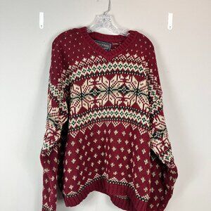 Men's VTG Abercrombie and Fitch Fair Isle Pattern Sweater Size XL